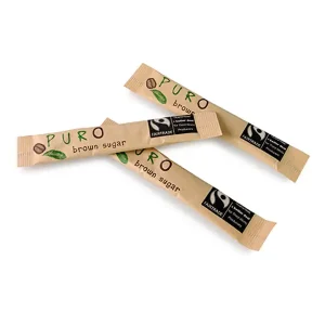 Puro Fairtrade sukkersticks, brun