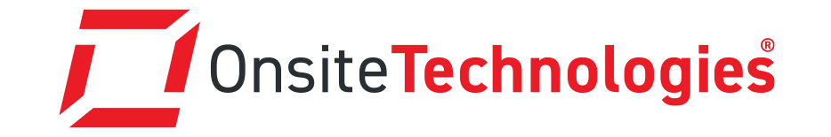 Logoen har to røde, diagonale rektangler ledsaget av svart tekst som leser "Teknologier" for å understreke pålitelighet og sikkerhet på stedet.